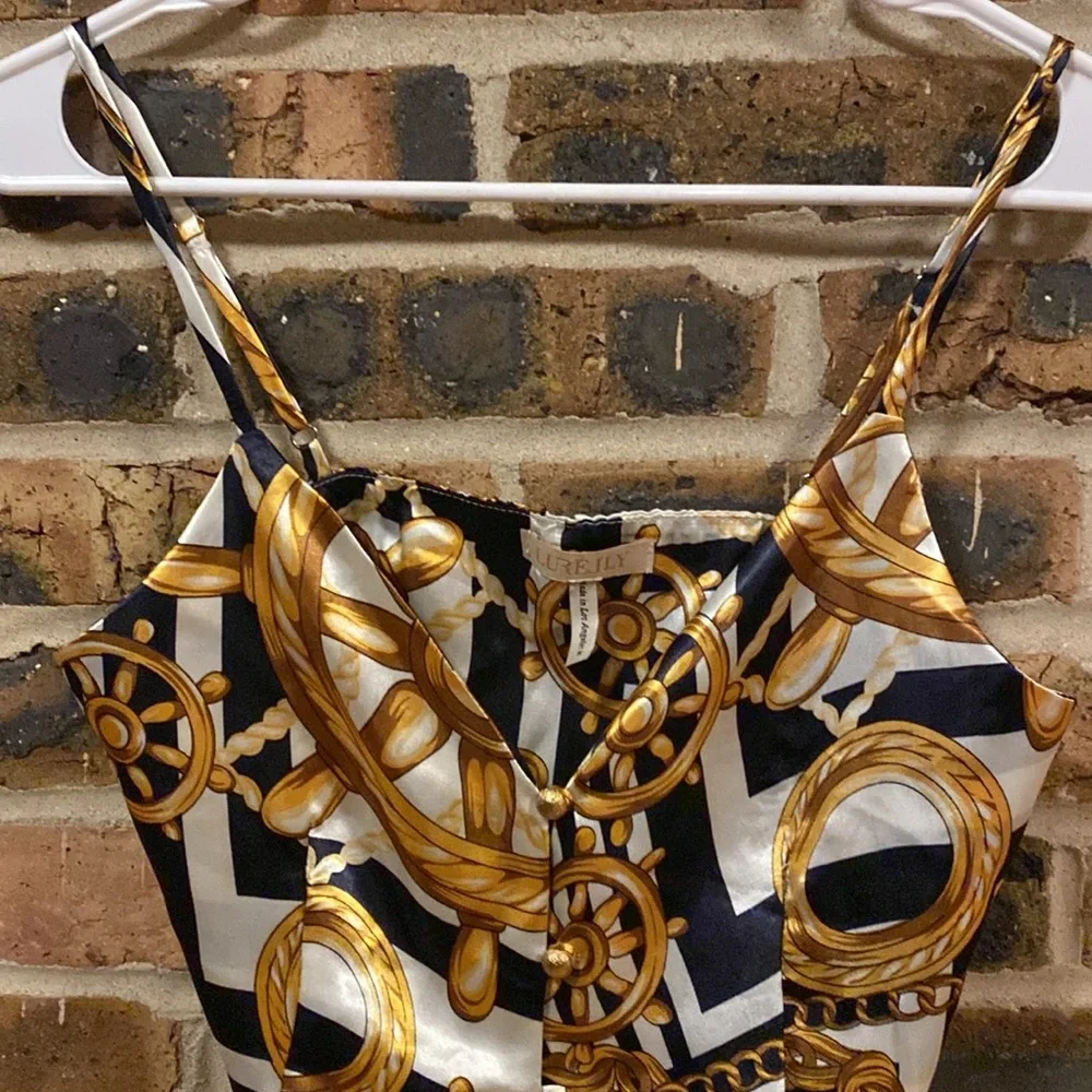 Lurelly made in los angeles silk corset, midriff tie, adjustable straps, W’s S - Picture 3 of 8